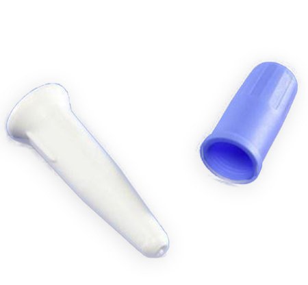 Plug Catheter Curity™ Sterile, White Plug, Blue Cap, Plastic (50/CS) by Cardinal  ID 1600-